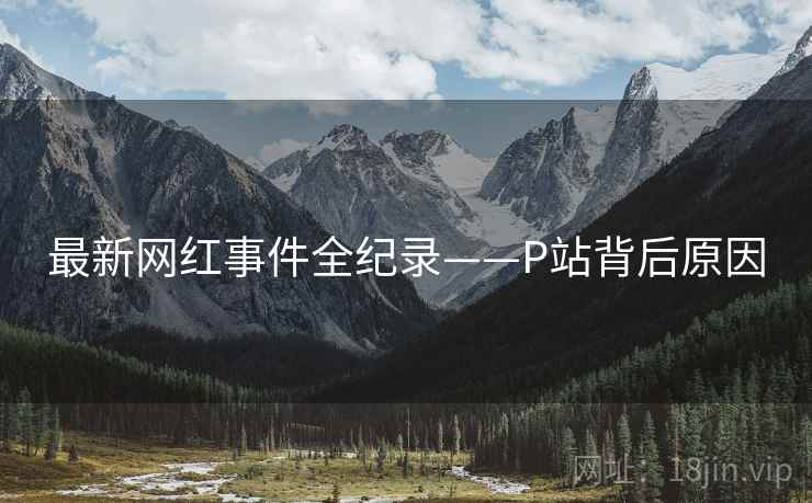 最新网红事件全纪录——P站背后原因