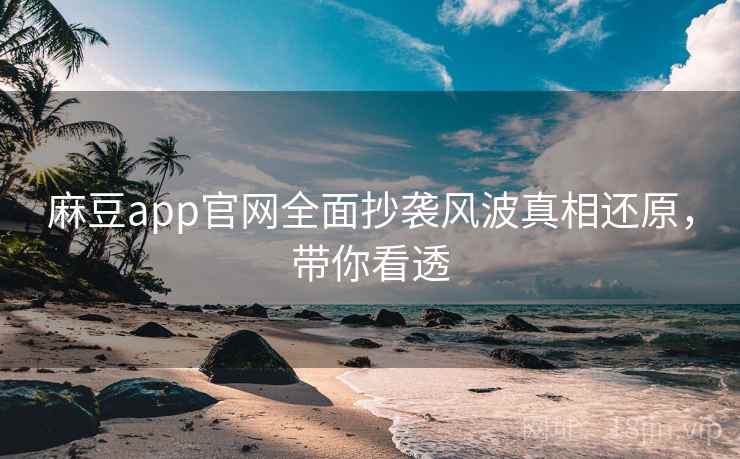 麻豆app官网全面抄袭风波真相还原，带你看透